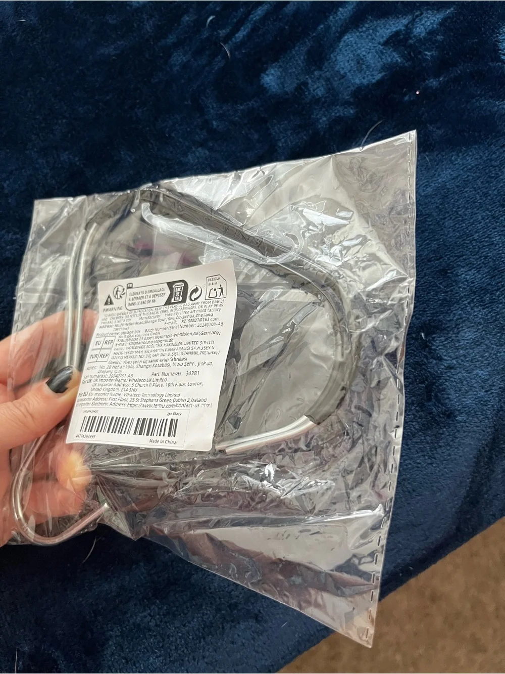 BNIB metal hook for purses, ties, hats, etc.
